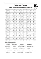Vorschau - Spiele - Suchsel Familie und Freunde (B1) Wortschatz - als PDF & Word - Seite 1