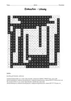 Vorschau - Spiele - Suchsel Einkaufen (B1) Wortschatz – als PDF & Word - Seite 2
