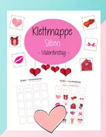 Vorschau - Mal- und Bastelvorlagen - Klettmappe Silben zuordnen - Thema Valentinstag - Deckblatt