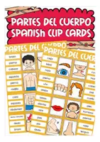 Aperçu - Jeux - partes del cuerpo Clip Cards Espagnol - Page de couverture