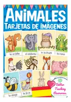 Aperçu - Présentation / Support pour le tableau - animales flash cards Espagnol - Page de couverture