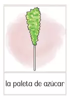 Aperçu - Présentation / Support pour le tableau - FREEBIE flash cards Espagnol DULCES - Page 3