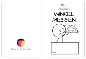Vorschau - Arbeitsblätter - Winkel messen Mini-Arbeitsheft - Seite 1