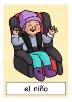 Aperçu - Présentation / Support pour le tableau - la familia flash cards Espagnol - Page 3