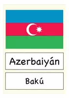 Aperçu - Présentation / Support pour le tableau - países y capitales de Europa flash cards Espagnol - Page 3