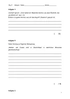 Vorschau - Klassenarbeiten - Klassenarbeit Was ist der Mensch und Kirche - Seite 2