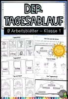Vorschau - Arbeitsblätter - Der Tagesablauf - Arbeitsblätter ab Klasse 1 - Deckblatt