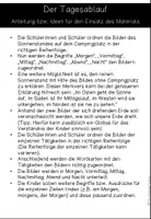 Vorschau - Poster - Der Tagesablauf - Tafelmaterial mit Bild- und Wortkarten - Seite 1