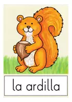 Aperçu - Présentation / Support pour le tableau - el otoño flash cards Espagnol - Page 3