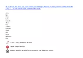 Vista previa - Juegos / Gamificación - JUEGOS DE LA OCA POR FONEMAS - página 1