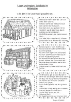 Vorschau - Arbeitsblätter - Lese-Mal-Blätter Mittelalter Klasse 1 und 2 - Seite 1