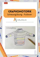 Vorschau - Arbeitsblätter - Graphomotorik Schwungübung Pullover - Deckblatt
