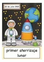 Aperçu - Présentation / Support pour le tableau - en el espacio flash cards Espagnol - Page 1