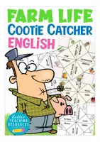 Aperçu - Jeux - farm life / animals English cootie catcher game Anglais - Page de couverture