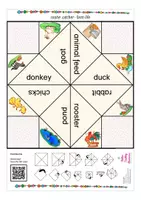 Aperçu - Jeux - farm life / animals English cootie catcher game Anglais - Page 3
