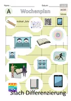 Vista previa - Hojas de trabajo - Programa semanal "Im Klassenzimmer" alemán - Portada