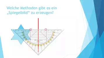 Vorschau - Präsentationen/Tafelbilder - 6. Kl. Stundenbild: Eigenschaften der Achsenspiegelung - Seite 3