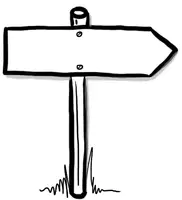 Vorschau - selbst erstellte Cliparts/Grafiken - Wegweiser CLIPART für Arbeitsblätter/ worksheets -handgezeichnet- PNG - Seite 1