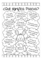 Aperçu - Feuilles d'exercices - ¿Qué significa Pascua? hojas de trabajo Espagnol - Page 2
