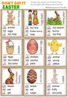 Vorschau - Spiele - Easter Englisch Spiel Don´t say it! Ostern - Seite 1