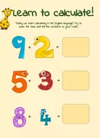Aperçu - Feuilles d'exercices - Calculating with numbers made easy! - Worksheet - Page de couverture