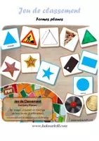 Aperçu - Apprentissages en autonomie - Jeu de classement - Formes planes - Page de couverture