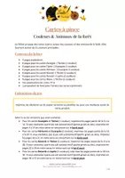 Aperçu - Apprentissages en autonomie - Cartes à pinces - Couleurs et Animaux de la forêt - Page 1
