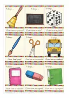 Aperçu - Jeux - Yo tengo, quién tiene? en la escuela juego Espagnol - Page 3