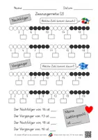 Vorschau - Arbeitsblätter - Zwanzigerreihe (4 AB mit Lernvideolink) - Seite 1