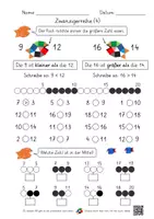 Vorschau - Arbeitsblätter - Zwanzigerreihe (4 AB mit Lernvideolink) - Seite 3