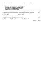 Vorschau - Klassenarbeiten - Klassenarbeit Terme und Gleichungen JGST 8 - Seite 1