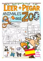 Aperçu - Feuilles d'exercices - animales del zoo Espagnol LEER y PEGAR - Page de couverture