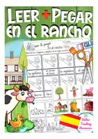 Aperçu - Matériel pour travaux manuels / dessin - leer y pegar - en el campo (animales) Espagnol - Page de couverture