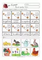 Aperçu - Matériel pour travaux manuels / dessin - leer y pegar - en el campo (animales) Espagnol - Page 2