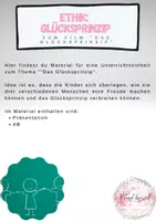 Vorschau - Arbeitsblätter - Ethik: Glücksprinzip - Deckblatt