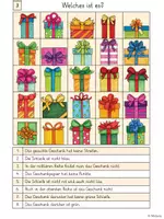 Vorschau - Arbeitsblätter - Wer bin ich? / Welches ist es?- Leserätsel - Geschenke - Seite 3