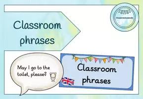 Vorschau - Poster - Englisch: Visualisierung Classroom Phrases - Seite 1