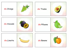 Vista previa - Juegos / Gamificación - Domino "das Obst" alemán - página 1