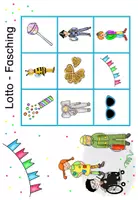 Vorschau - Spiele - Sprachförderung zu Fasching / Karneval: Lotto (Daz/DaF) - Seite 3