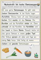 Vista previa - Hojas de trabajo - dictado practicado "Ich koche eine Gemüsesuppe" alemán - Portada