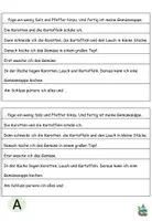 Vista previa - Hojas de trabajo - Descripción de la operación "Ich koche eine Gemüsesuppe" alemán - página 1