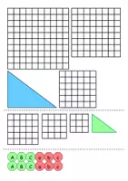Vorschau - Poster - Satz des Pythagoras - Lernposter (mit Legekarten zum Ausschneiden und Veranschaulichen | Mathe Klasse 8/9 - Seite 3