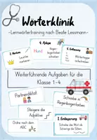 Vorschau - Stationenlernen - Wörterklinik - Zusätzliche Aufgaben für Klasse 1-4 - Deckblatt