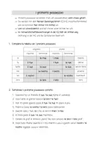 Vorschau - Arbeitsblätter - Pronomi possessivi - scheda ed esercizi - Deckblatt