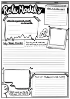 Vorschau - Arbeitsblätter - Role Models - worksheet / Template - Seite 1