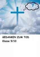 Vorschau - Arbeitsblätter - Gedankenblasen zum Thema Tod - Deckblatt