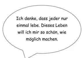 Vorschau - Arbeitsblätter - Gedankenblasen zum Thema Tod - Seite 2