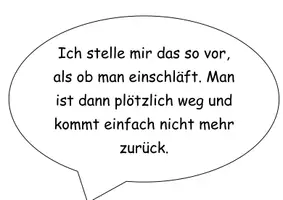 Vorschau - Arbeitsblätter - Gedankenblasen zum Thema Tod - Seite 3