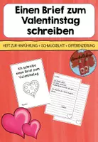 Vorschau - Arbeitsblätter - Einen Brief zum Valentinstag schreiben - Deckblatt