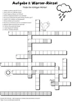 Vorschau - Arbeitsblätter - Frühling (Wortschatz erweitern) - Seite 1